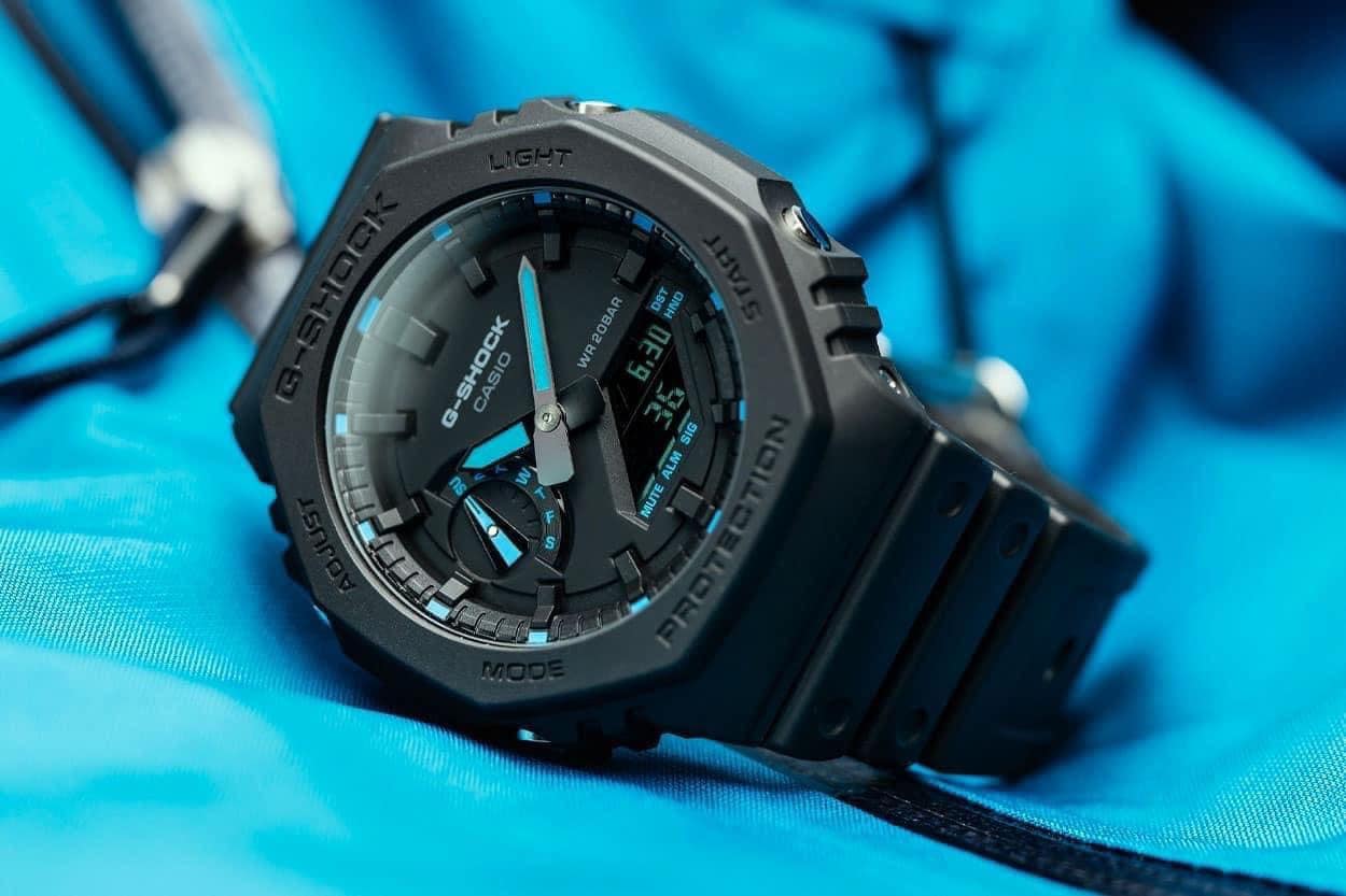 Đồng Hồ Nam Dây Nhựa Casio G-Shock GA-2100-1A2DR Chính Hãng - GA-2100-1A2 Carbon Core