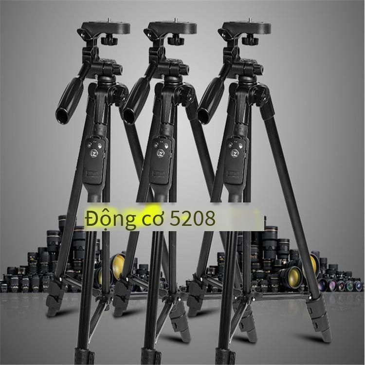 Phong cách mới nhất Yunteng 5208L phiên bản nâng cấp điện thoại di động giá đỡ điều khiển từ xa Bluetooth chân máy trực tiếp chân máy ảnh selfie di động