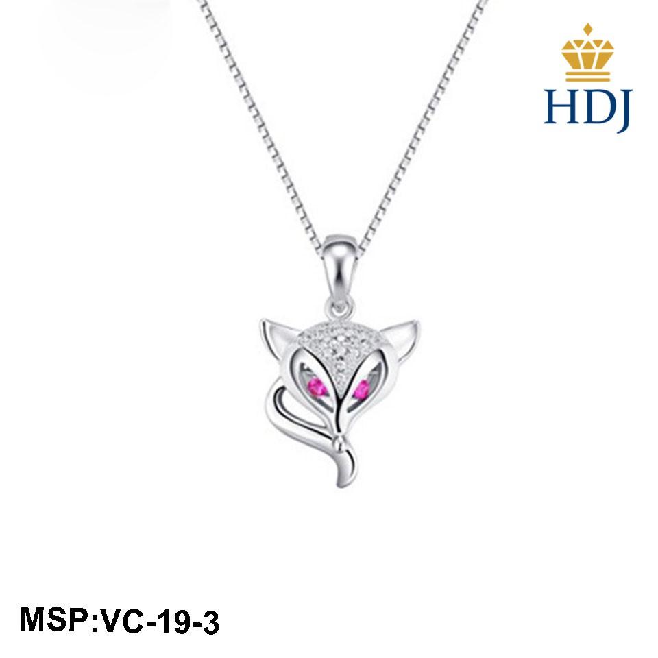 Dây chuyền bạc 925 Hình Hồ ly quyến rũ trang sức cao cấp HDJ mã VC-19-3