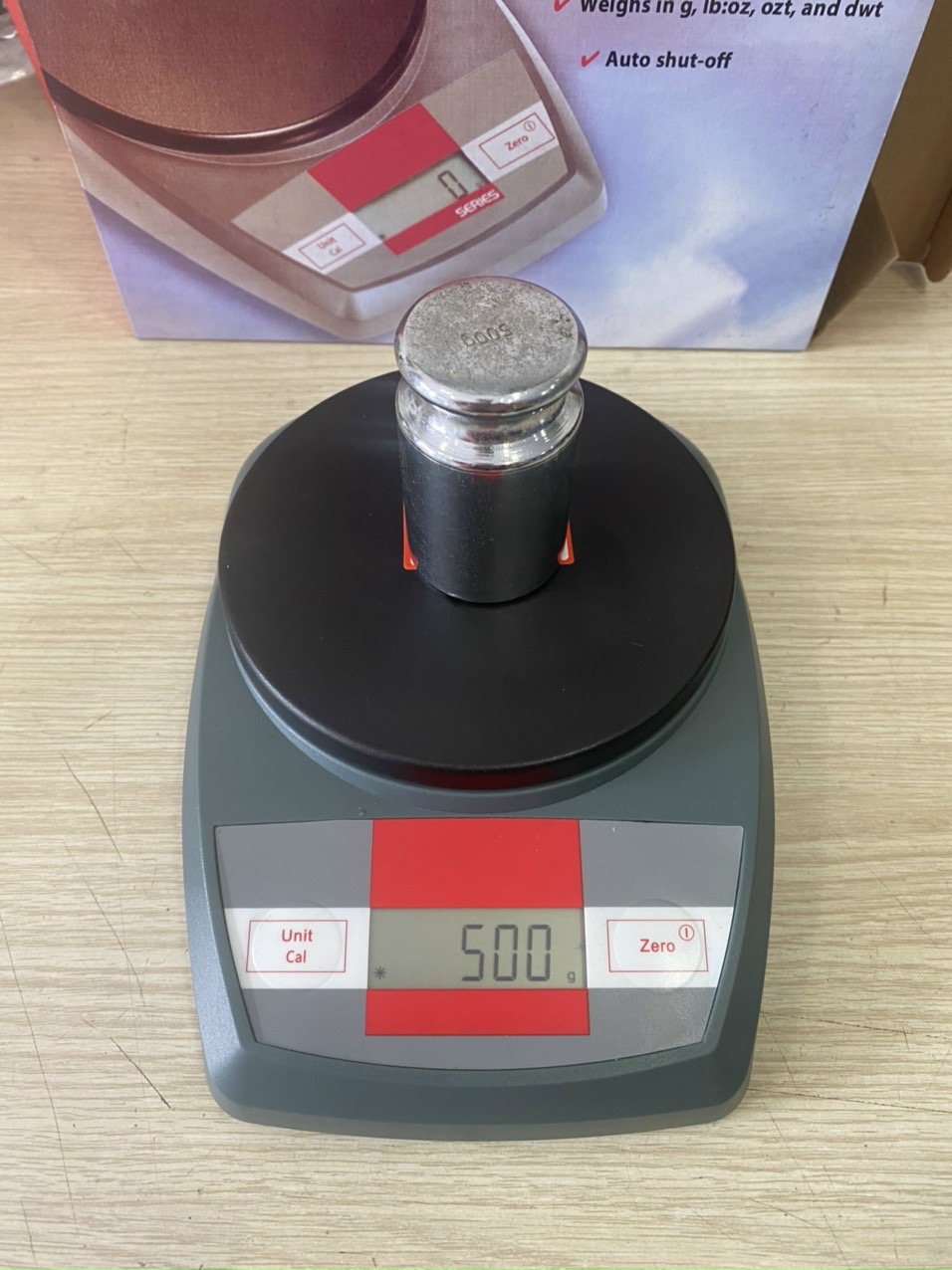 Cân điện tử OS Mức cân 1kg độ đọc 0.1g