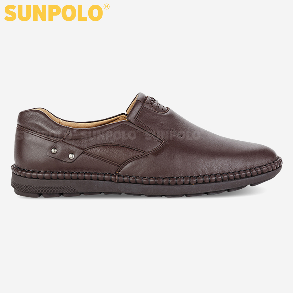Giày Nam, Giày Mọi Da Bò Cao Cấp SUNPOLO LSU027