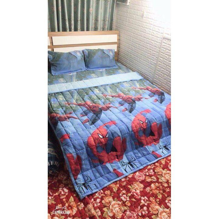BỘ CHĂN GA ĐŨI HỌA TIẾT NGƯỜI NHỆN