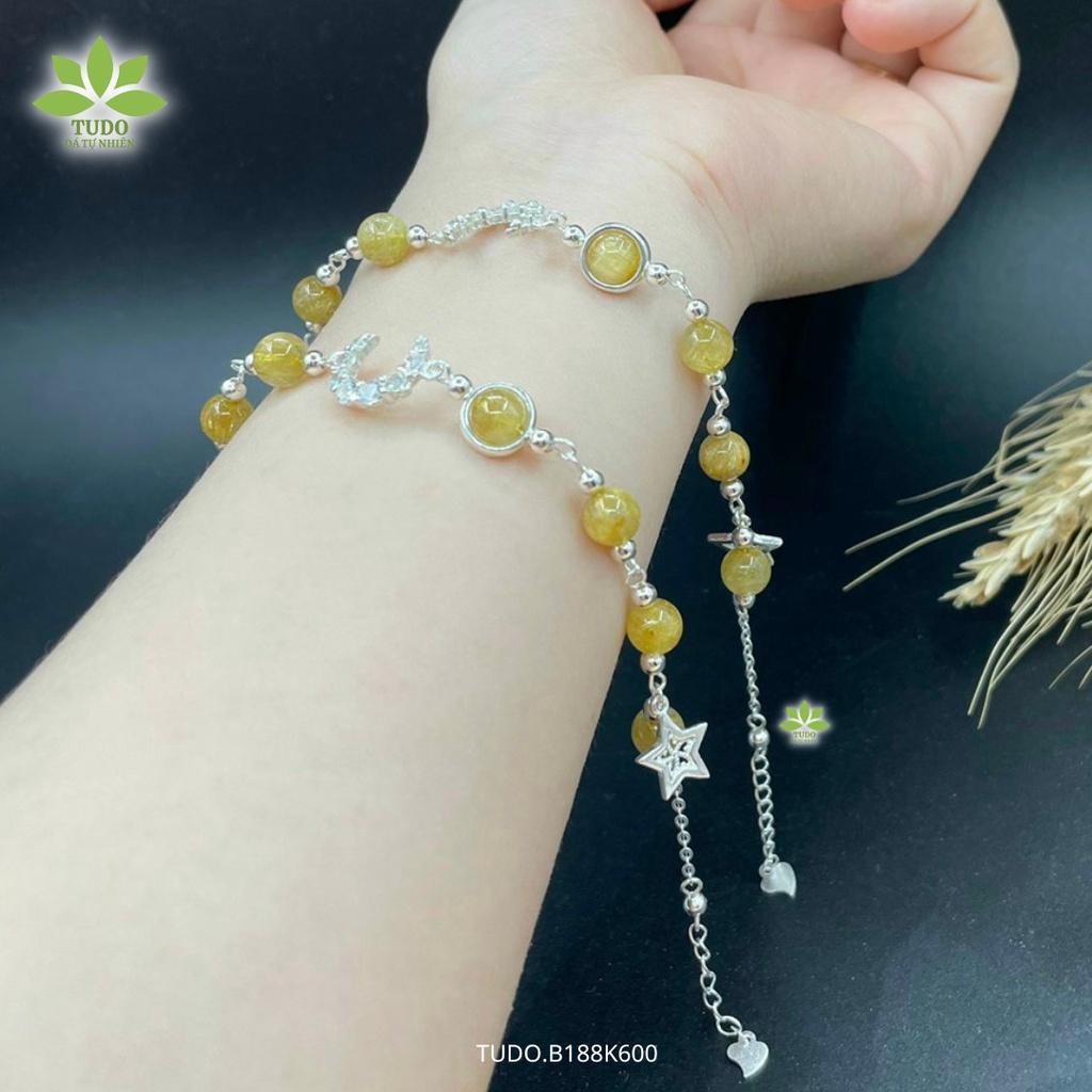 Vòng Tay Nữ Đẹp - Vòng Phong Thủy Đủ Mệnh TUDO B189K500 VCBDAOH VCBMIX VCBAQUA VCBSUNS Charm Bạc Trăng, Sao