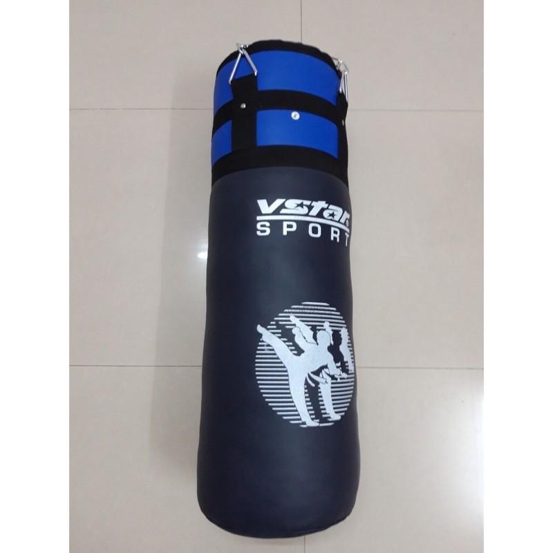 Vỏ bao cát đấm bốc vstar sport 120cm loại da đẹp (tặng kèm dây xích)