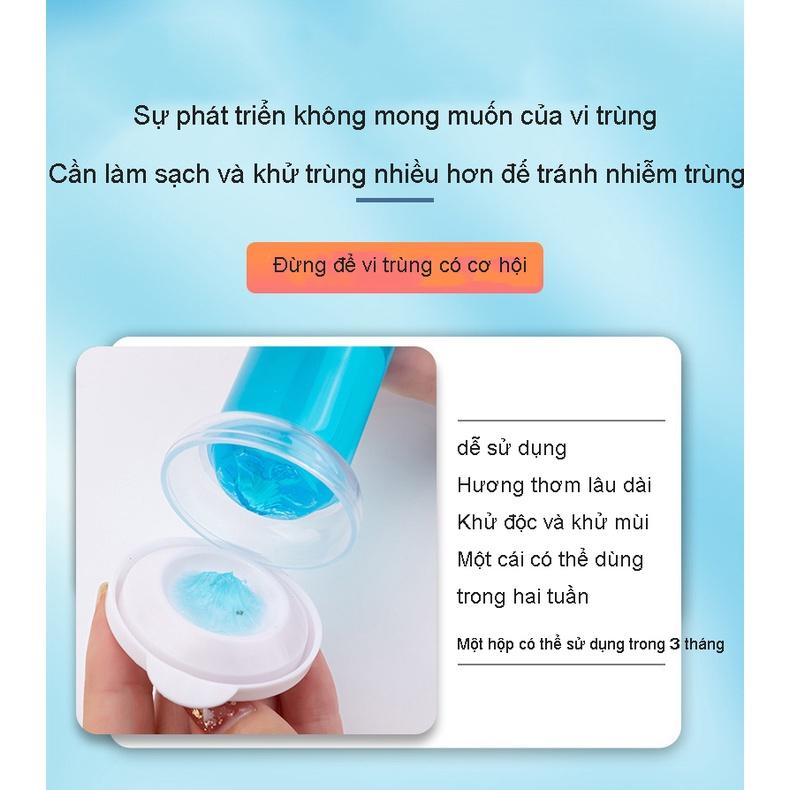 Gel khử mùi bồn cầu hương thơm hoa, thơm ngát mùi hoa, 1 cây bơm 14 hoa