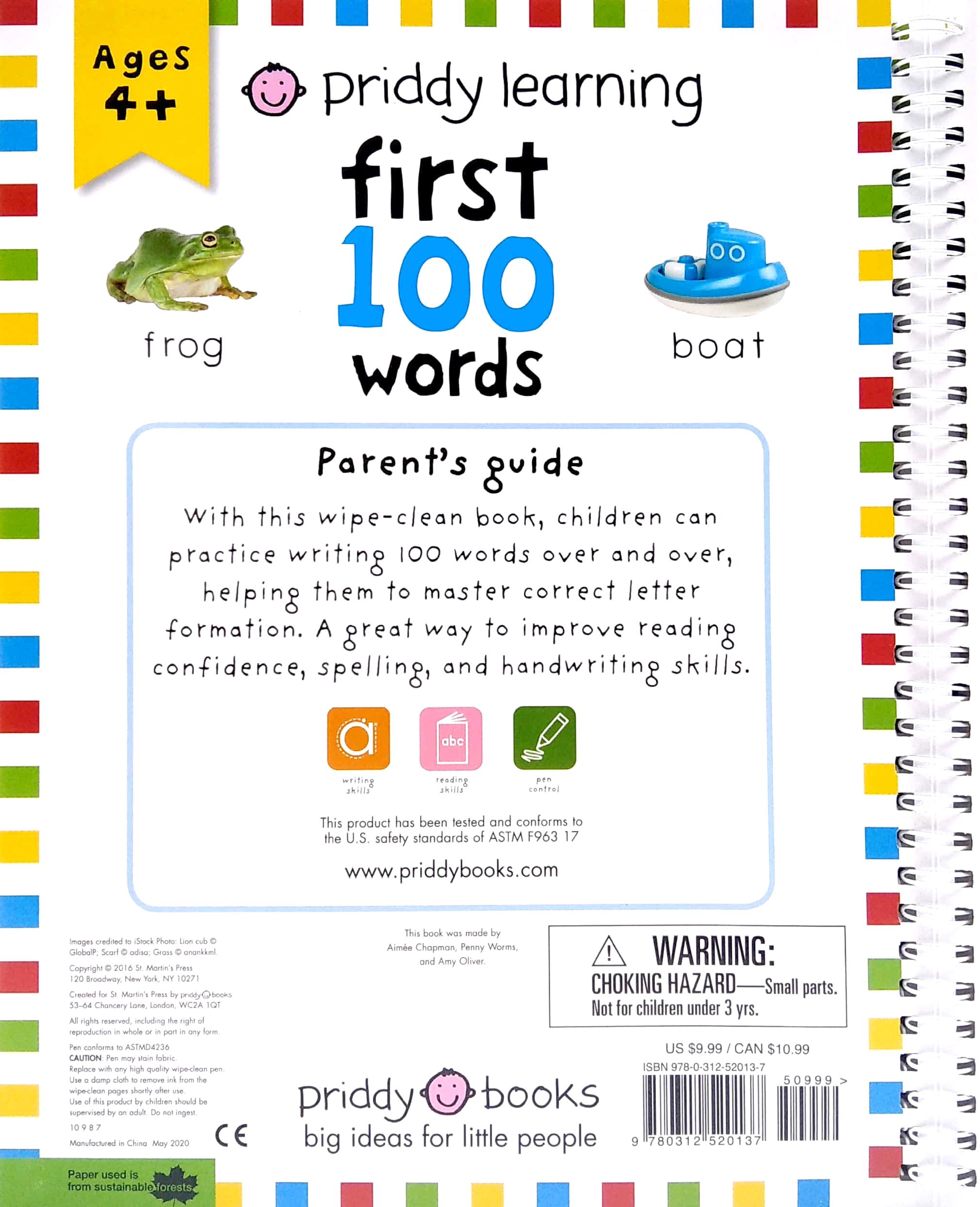 Sách Wipe Clean: First 100 Words