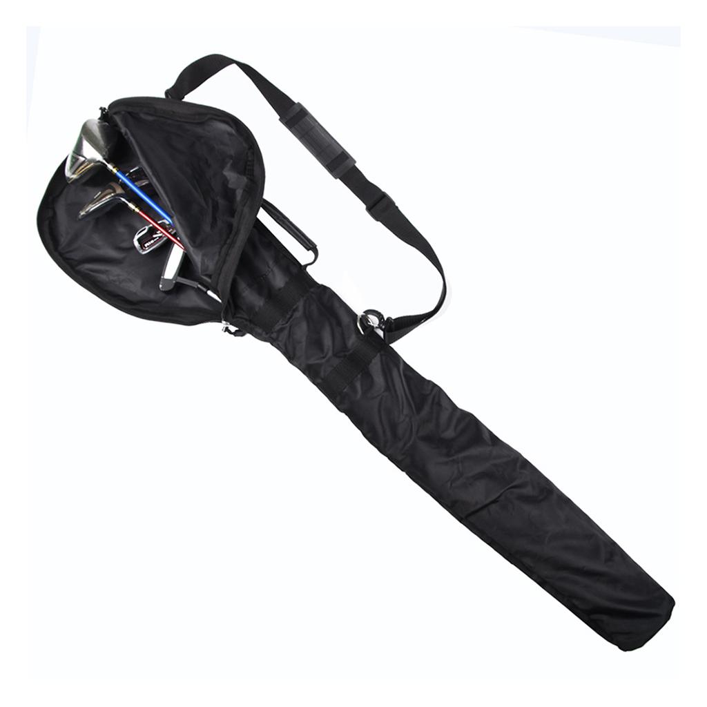 2 Count Portable Golf Bag Carrier Course Training Practice Travel Case Rack