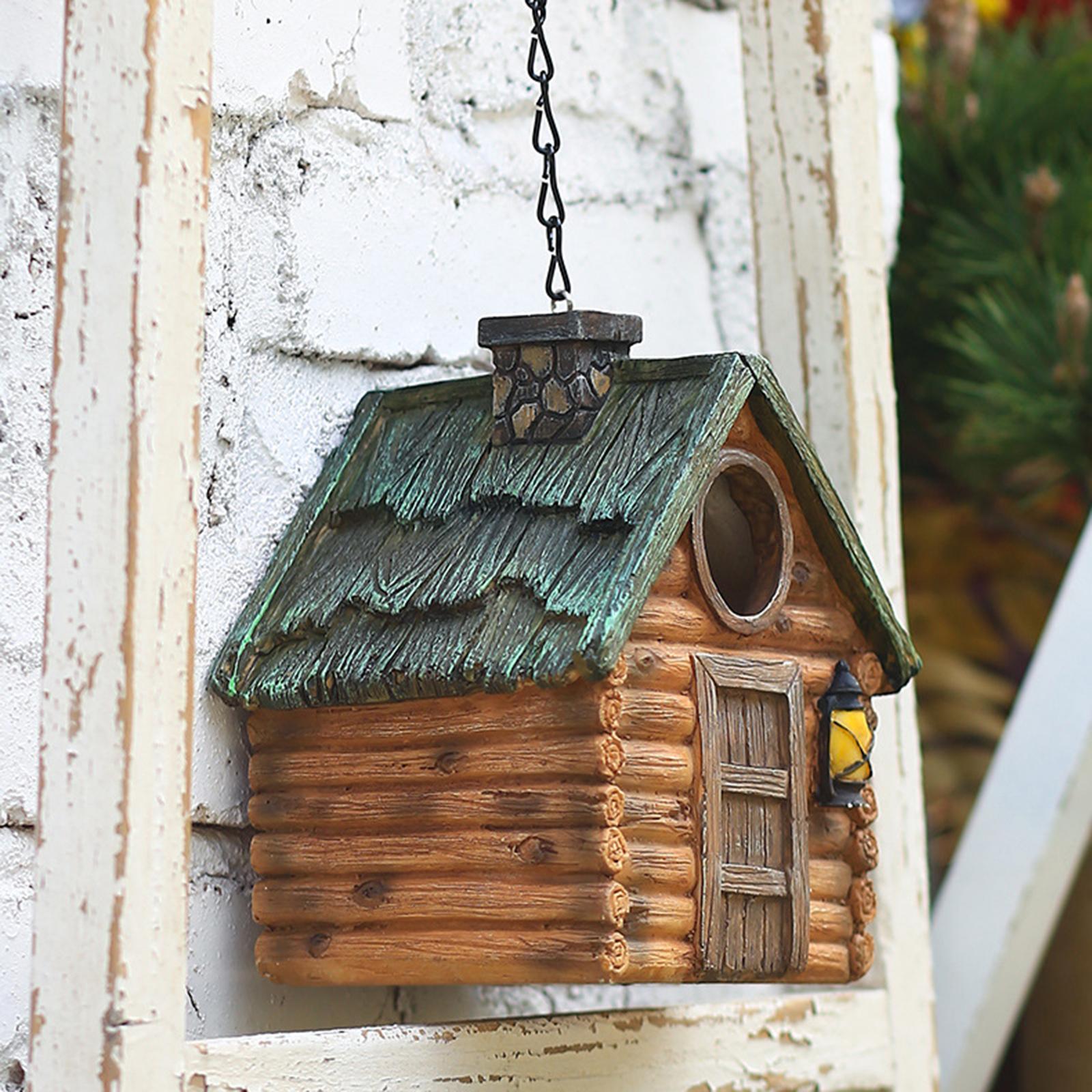 Birdhouses Shelter for Cardinal Bluebird Bird Cages for Outdoor Lawn Trees