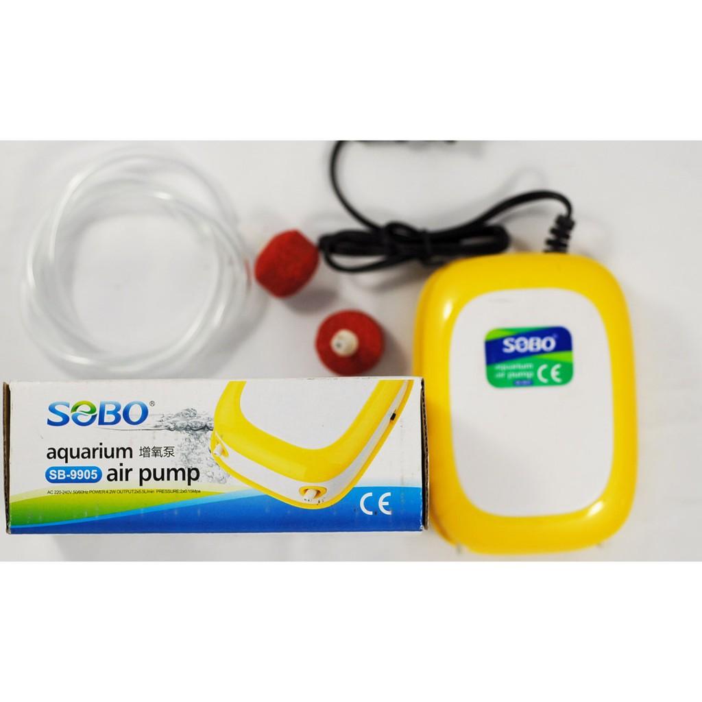 Máy bơm oxy Sobo SB-9905 2 vòi, 9903 1 vòi