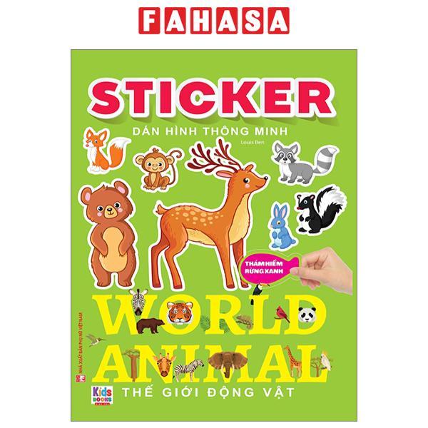 Sticker Dán Hình Thông Minh - Thế Giới Động Vật - Thám Hiểm Rừng Xanh
