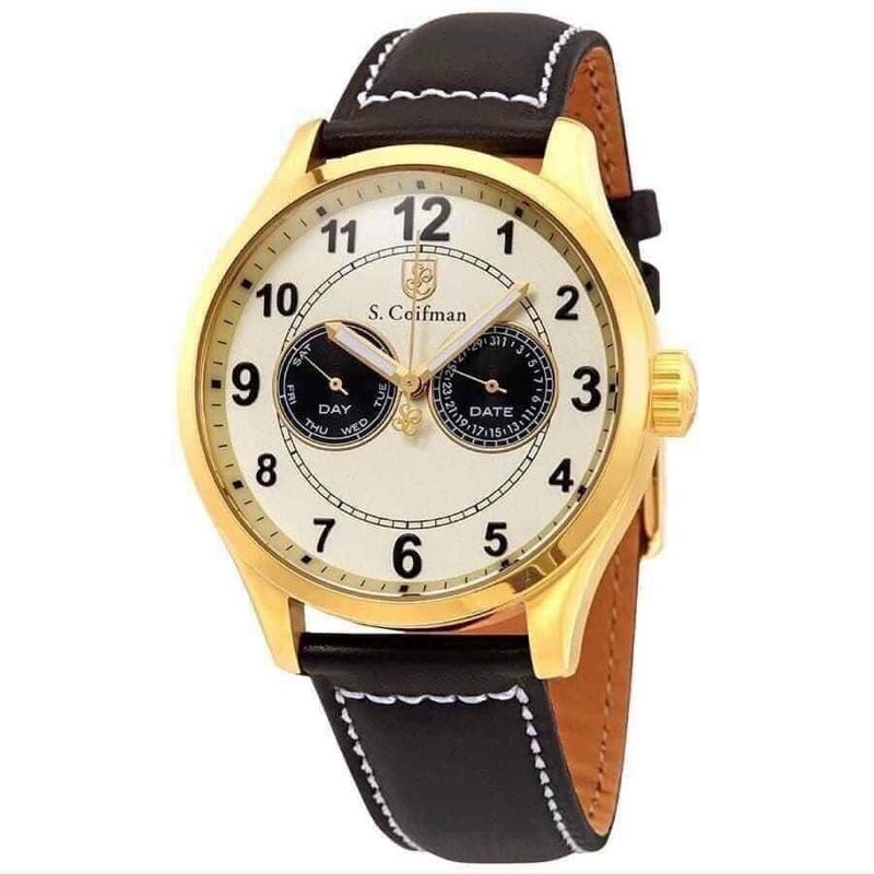 Đồng Hồ Nam Scoifman Dây da 0316g case 44mm