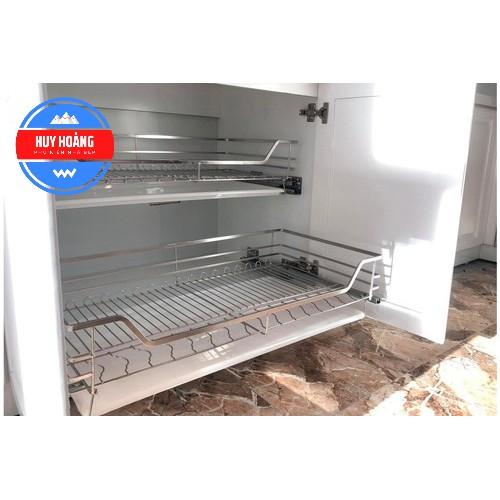 Giá Úp Bát Đĩa Tủ Bếp Dưới INOX304 Nan Dẹt Hàng Chính Hãng (Bảo Hành Trọn Đời)