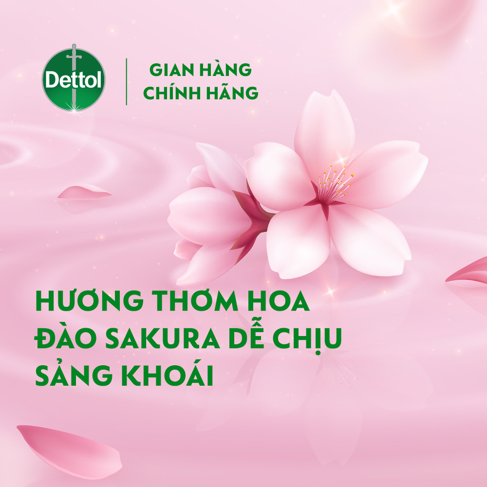 Combo 3 túi nước rửa tay Dettol dưỡng da 225g