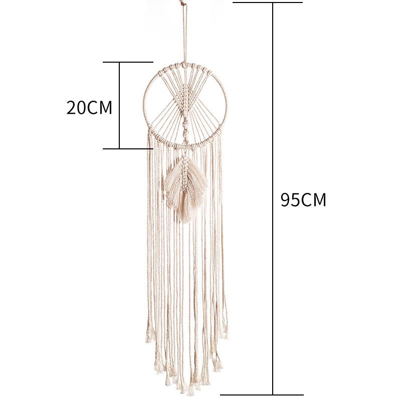 Vòng dreamcatcher treo trang trí tường nhà phong cách Bohemian