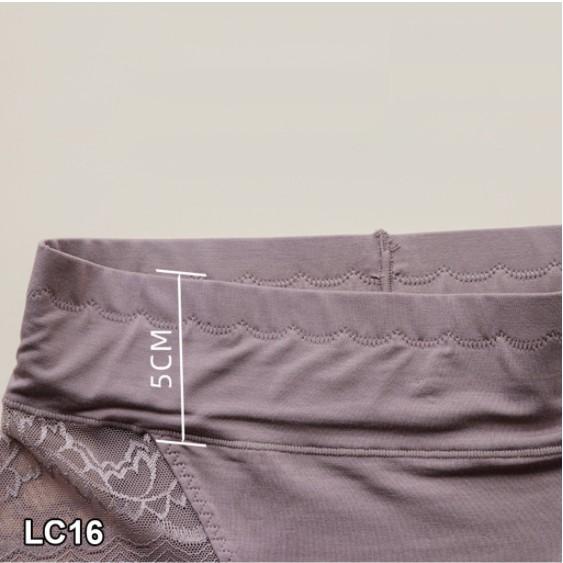 Quần gen bụng ️️Quần lót cotton pha ren cotton cao cấp - Quần chip cạp cao che khuyết điểm, bigsize đến 60kg