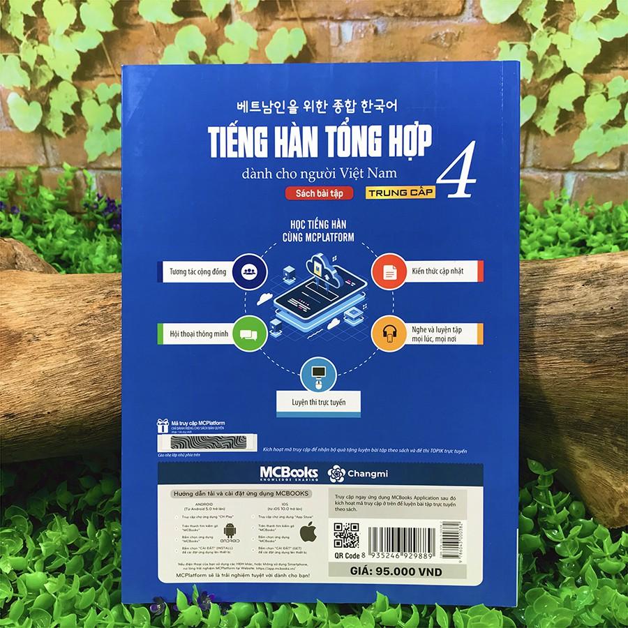 Sách - Tiếng Hàn Tổng Hợp Dành Cho Người Việt Nam - Trung Cấp 4 Phiên Bản Mới
