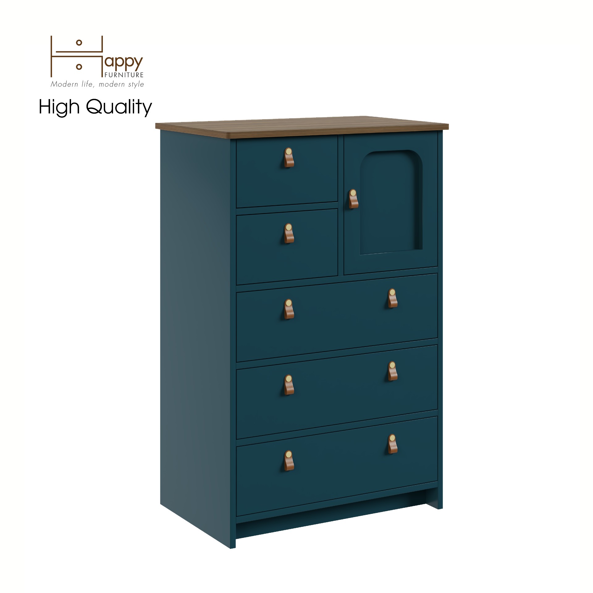 [Happy Home Furniture] NOMIA , Tủ lưu trữ 5 ngăn kéo , 70cm x 45cm x 108cm ( DxRxC), THK_064