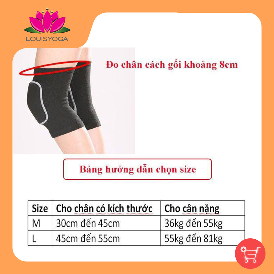 Bảo vệ gối 0210 freesize- Băng bó đầu gối giảm chấn thương khi vận động thể dục thể thao Gym Yoga