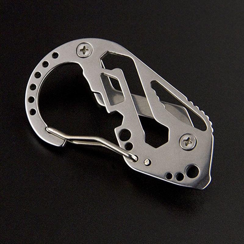 1PCs EDC Holder Clip Gadget Quickdraw Multipurpose Hanger Buckle Utility Carabiner Camp Key Organizer Pocket Climb Multi Tool