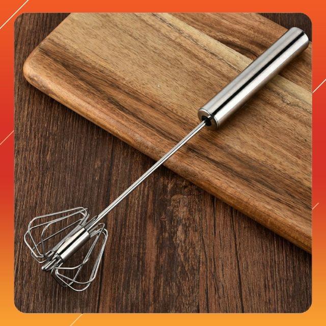 Cây Đánh Trứng Inox Tự Xoay
