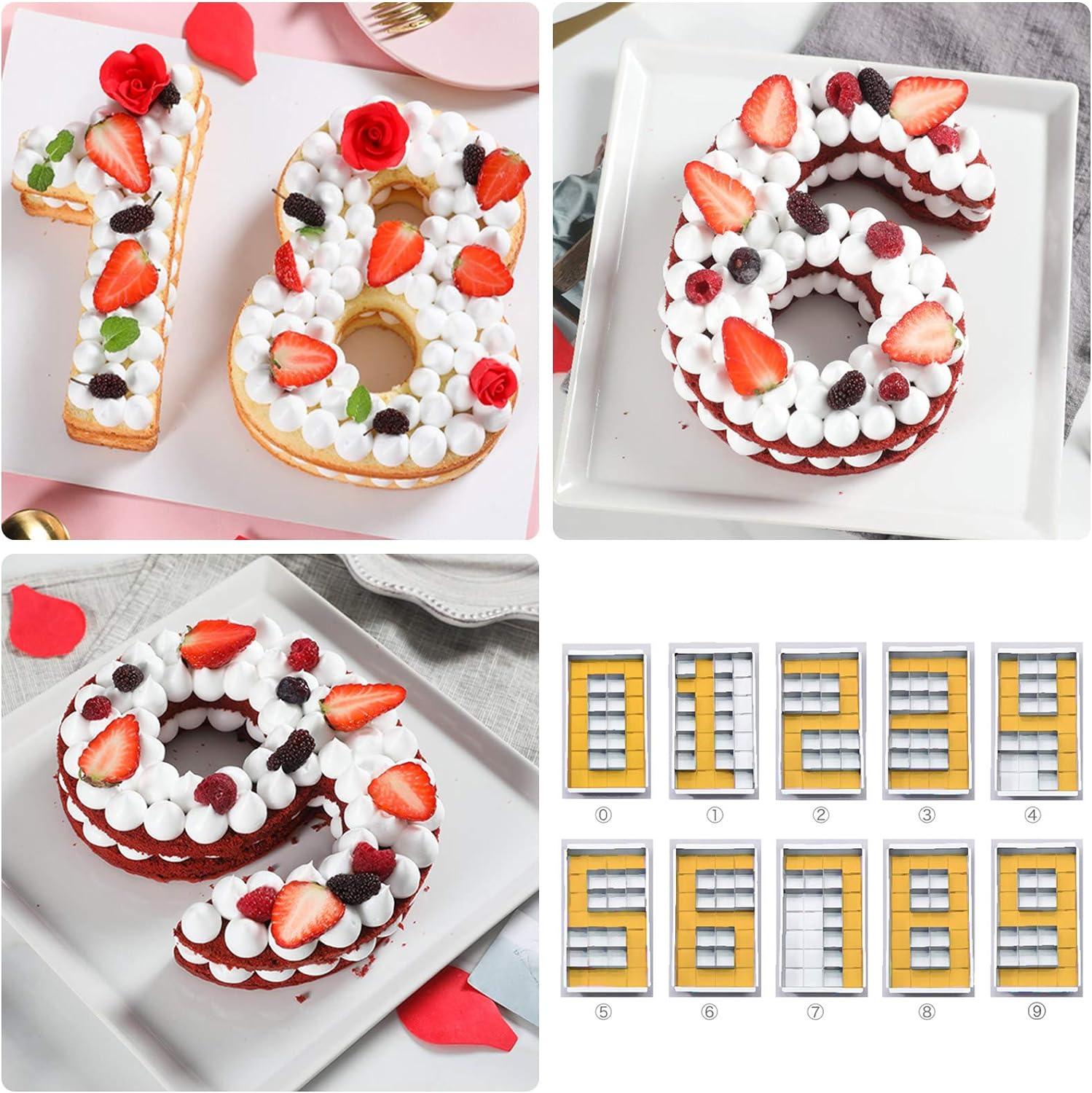 Khuôn Nướng Bánh Bằng Nhôm/Thiếc Chống Dính Có Thể Điều Chỉnh Cho Chữ Hoa Số Bảng Chữ Cái Bộ Khuôn Nướng Bánh Tự Làm Bộ Khuôn Cắt Bánh Quy Đám Cưới Sinh Nhật Lễ Rửa Tội