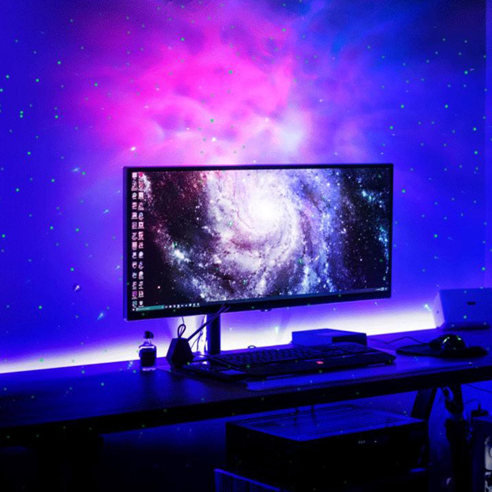 LED Galaxy Starry Night Light Projector Ocean Star Sky Party Remote Lamp