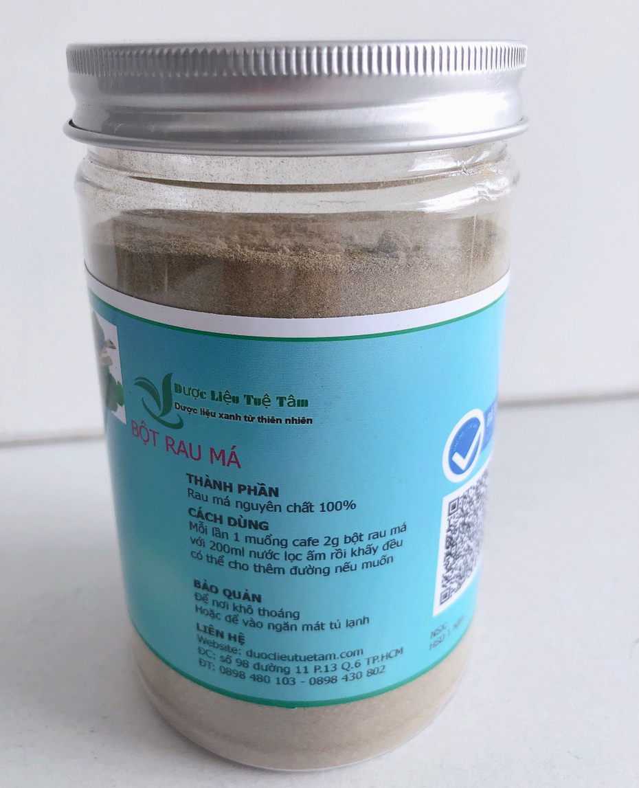 Bột Rau Má Sấy Lạnh Nguyên Chất 100% - Hủ 200gr