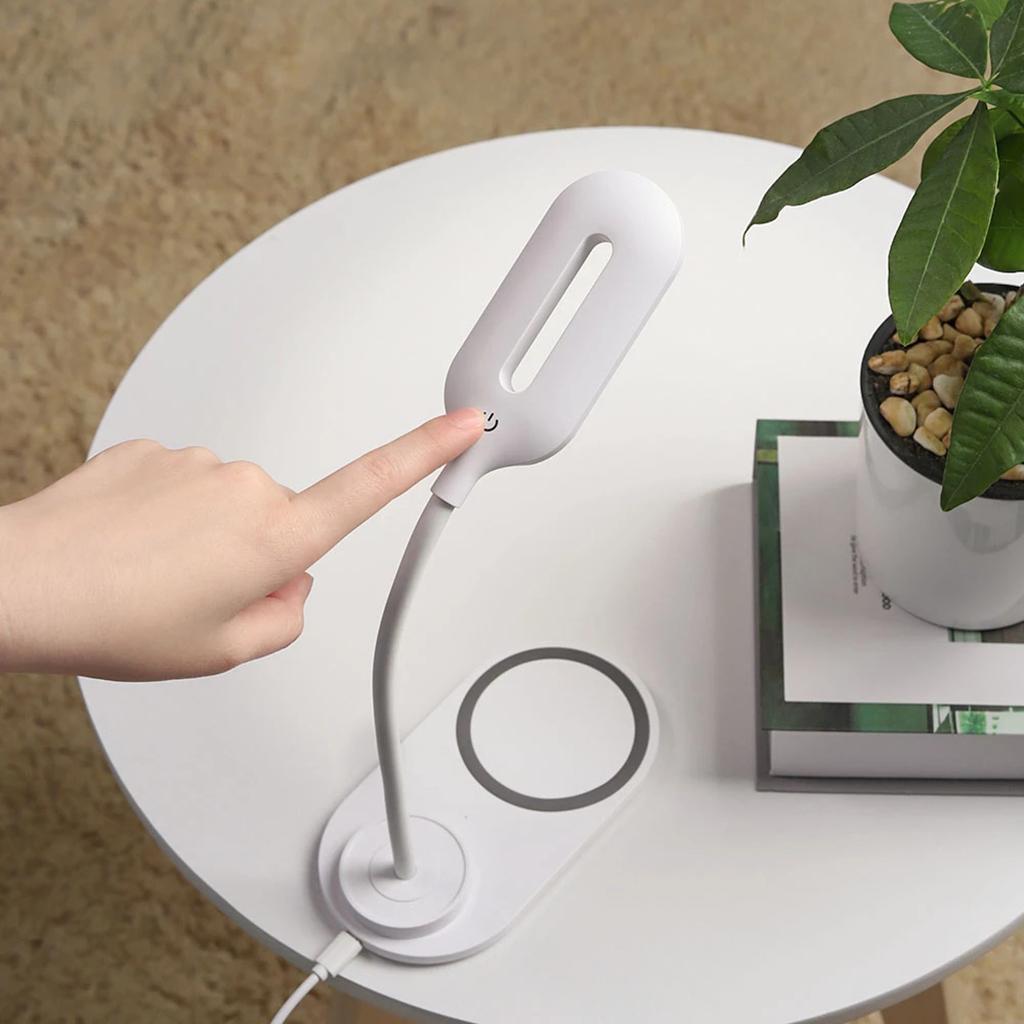 LED Desk Lamp Charger For Office Lighting White
