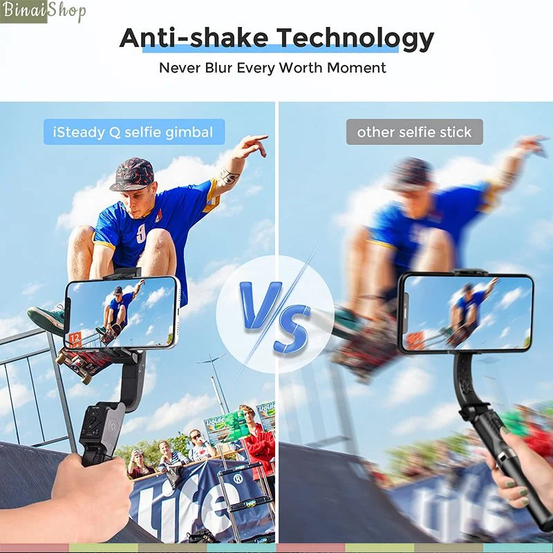 Hohem Isteady Q - Gimbal Chống Rung Kiêm Gậy Selfie Xoay 360°, Điều Khiển Từ Xa, Theo Dõi Khuôn Mặt- Hàng chính hãng