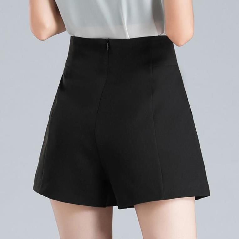 Quần short nữ cạp cao chất tuyết mưa Hana Boutique thoáng mát - QS005