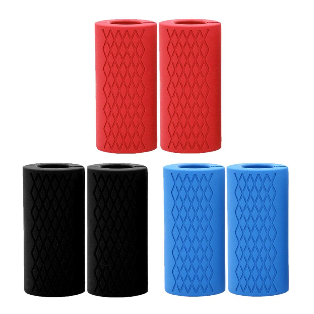 6pcs Thick Fat Barbell Grips Home Gym Arm Wrap Bar Dumbbell Grip for Weight