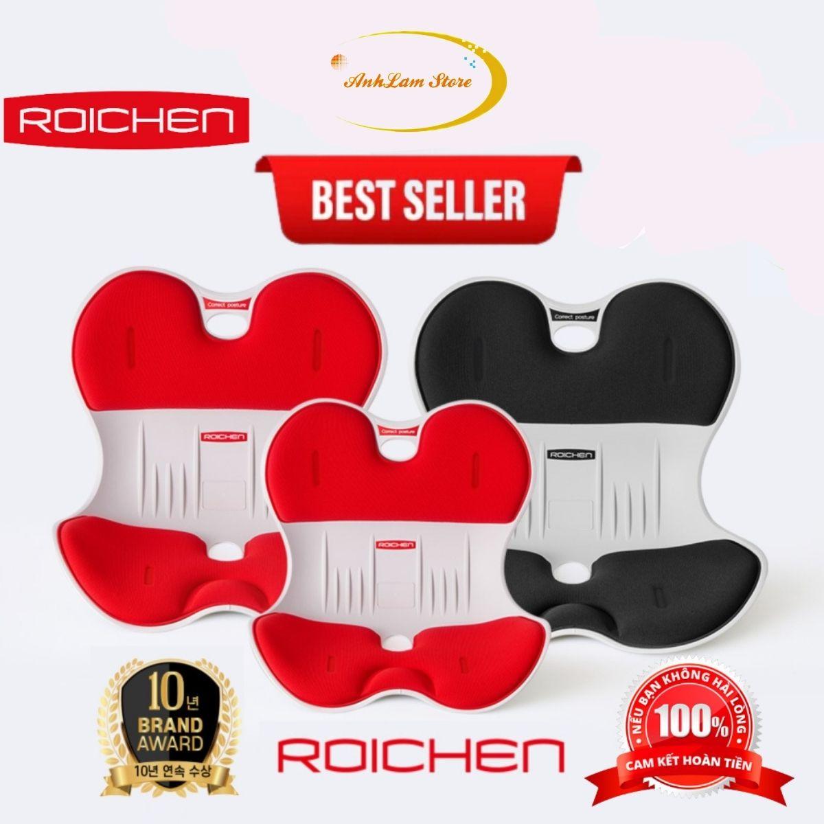 [Ghế Roichen - chính hãƞg] Ghế chỉnh dáng ngồi đúng Roichen - Hàn Quốc (Made in Korea). Dùng cho Nam, Nữ, Trẻ em - Tặng 10 miếng dán đa năng không cần khoan đục trị giá 100K