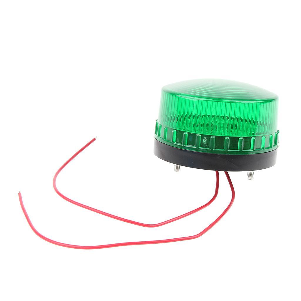 2x LED Beacon Amber Flashing Strobe Signal Warning Light Lamp