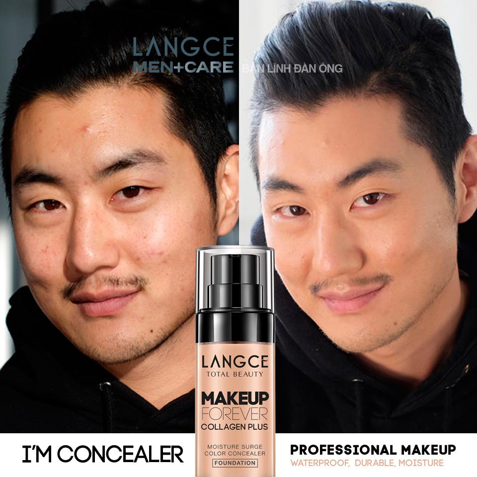 TOTAL BEAUTY MAKE UP KEM NỀN CHE KHUYẾT ĐIỂM + HÌNH XĂM, KIỀM DẦU DƯỠNG ẨM DA 30ml LANGCE DÀNH CHO NAM