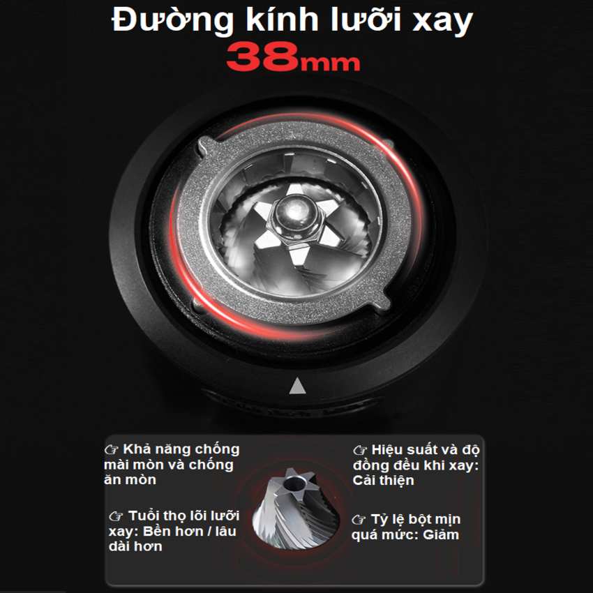 Máy xay hạt cà phê Espresso cầm tay, dùng pin thương hiệu Mỹ cao cấp HiBREW G5 MINI - Hàng nhập khẩu