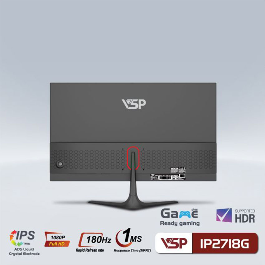 MÀN HÌNH GAMING VSP IP2718G (27 INCH/FHD/IPS/180HZ/1MS) - Hàng Chính Hãng