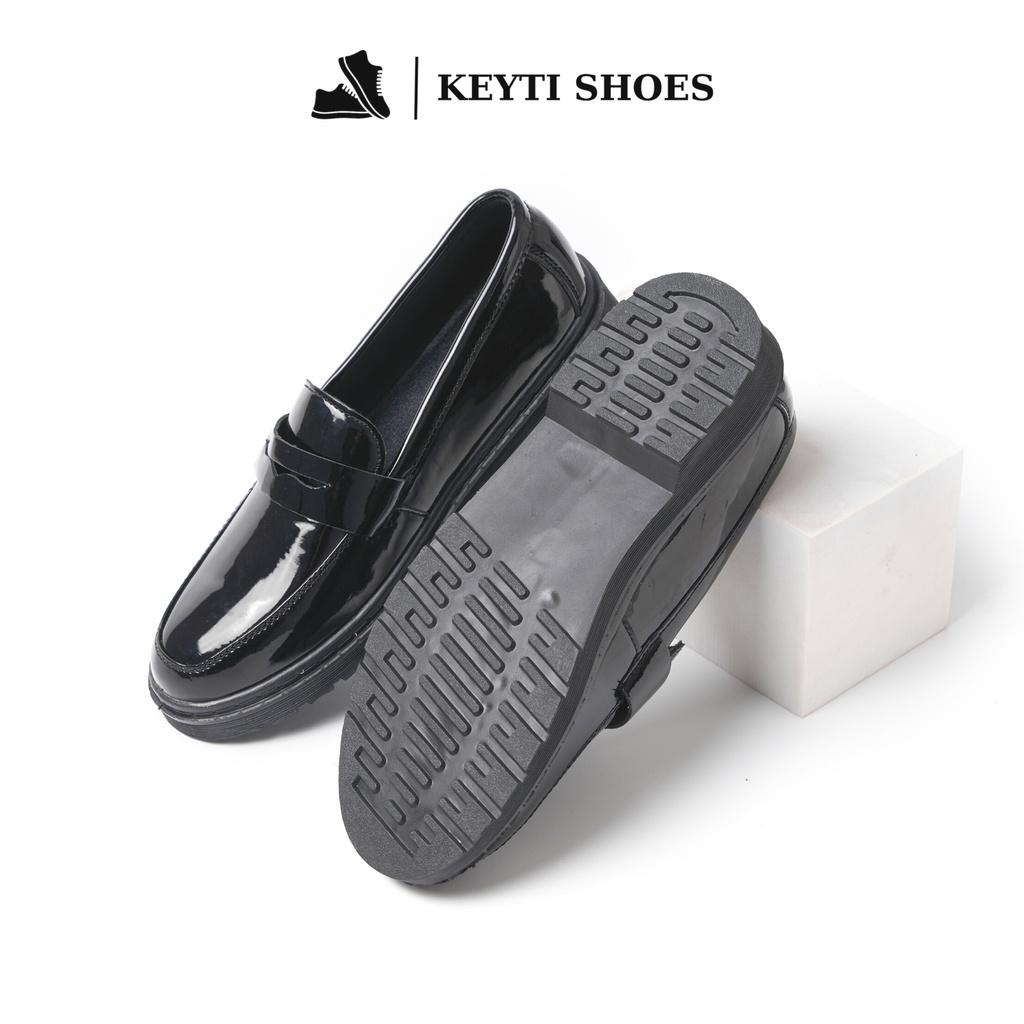 Giày Penny loafer da bóng, dế tăng chiều cao 4cm