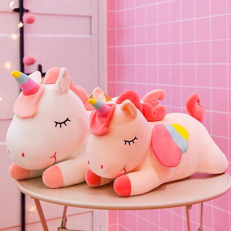 Gấu bông gối ôm ngựa Unicorn / Pony cao cấp