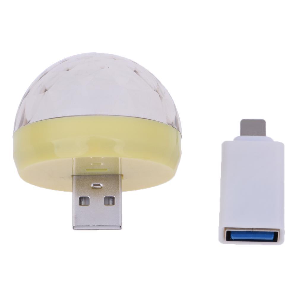2xUSB Mini  for Home Party   DJ Lighting Yellow