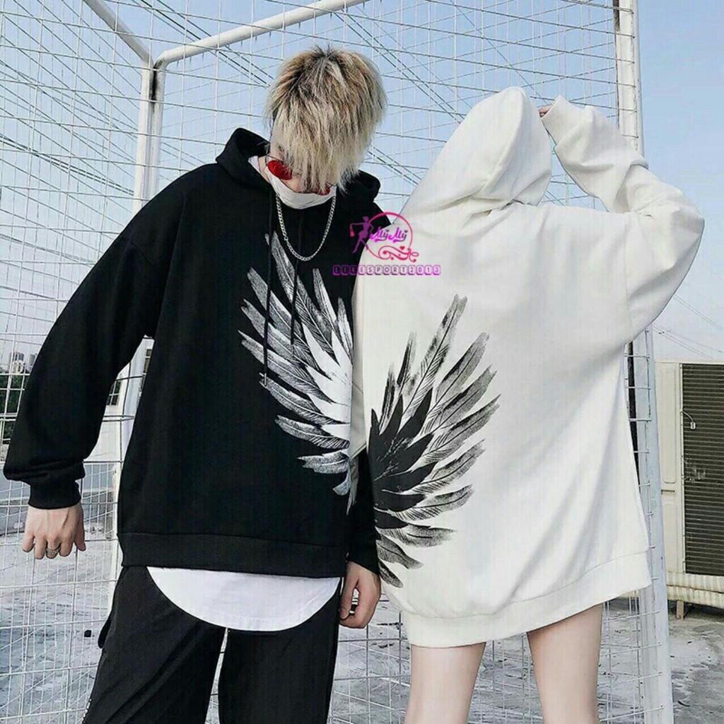 Áo hoodie nam nữ vải nỉ mềm mịn bao chất ( cánh thiên thần