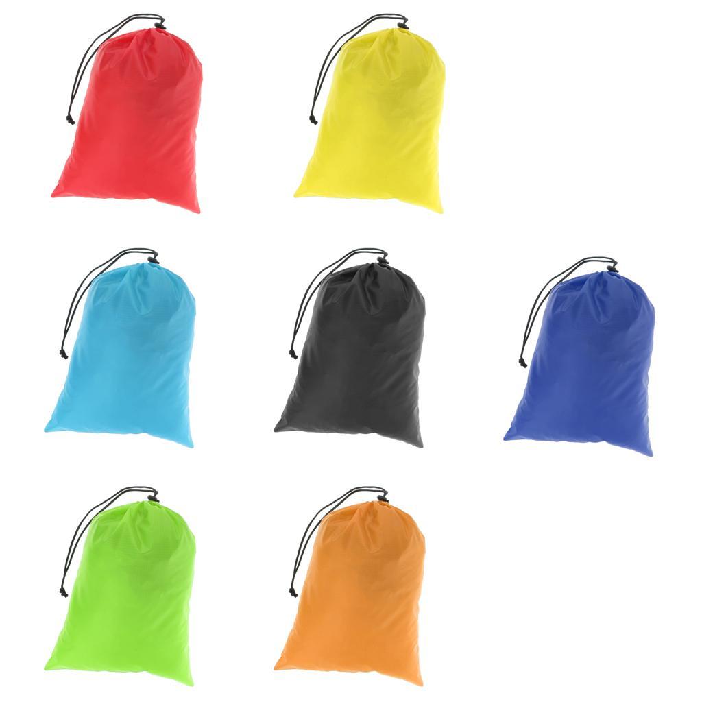 2 PiecesWaterproof Drawstring Storage Bag Stuff Bag for Clothes Shoes Red