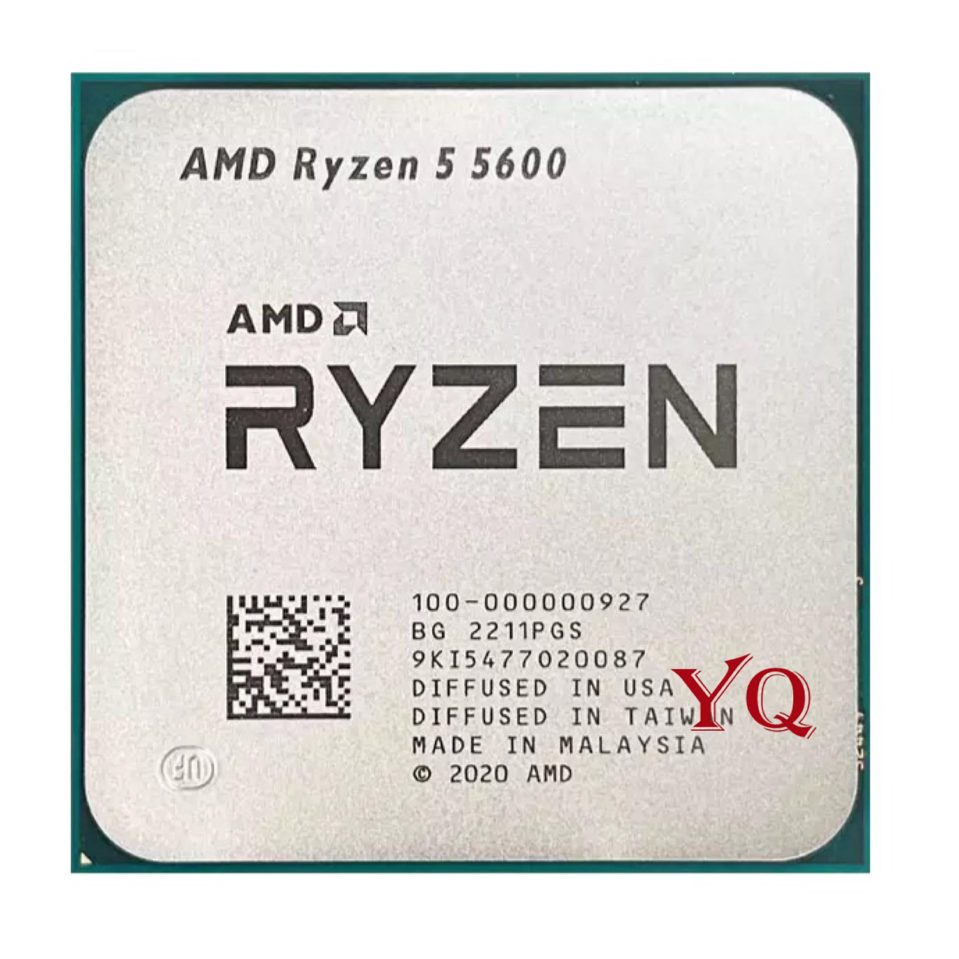 Mới AMD Ryzen 5 5600 R5 5600 3.5 GHz 6 Nhân Mười Hai Luồng Bộ Vi Xử Lý 7NM 65W L3=32M 100-000000927 Ổ Cắm AM4 KHÔNG QUẠT