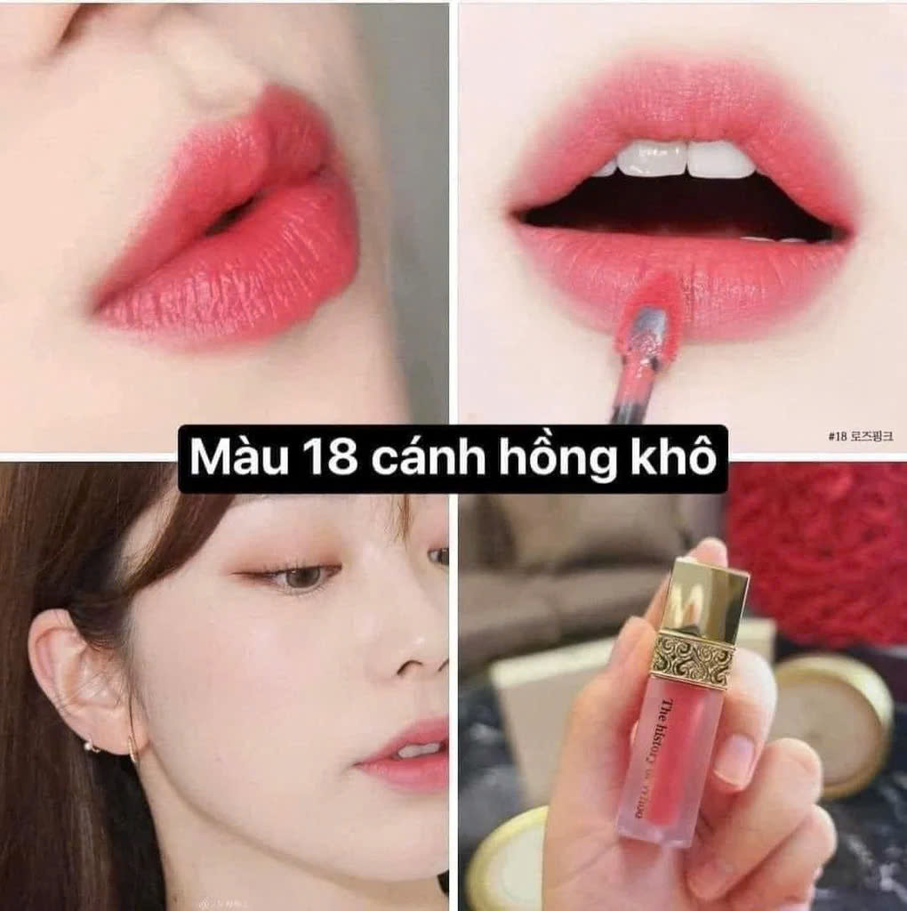 Son Kem Lì Whoo Velvet Liquid Lip Rouge 18 Rose Pink Màu Hồng Đào Mini
