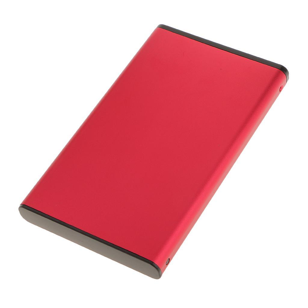 USB2.0  External 2.5"SSD HDD  Enclosure Laptop Disk Case -Red