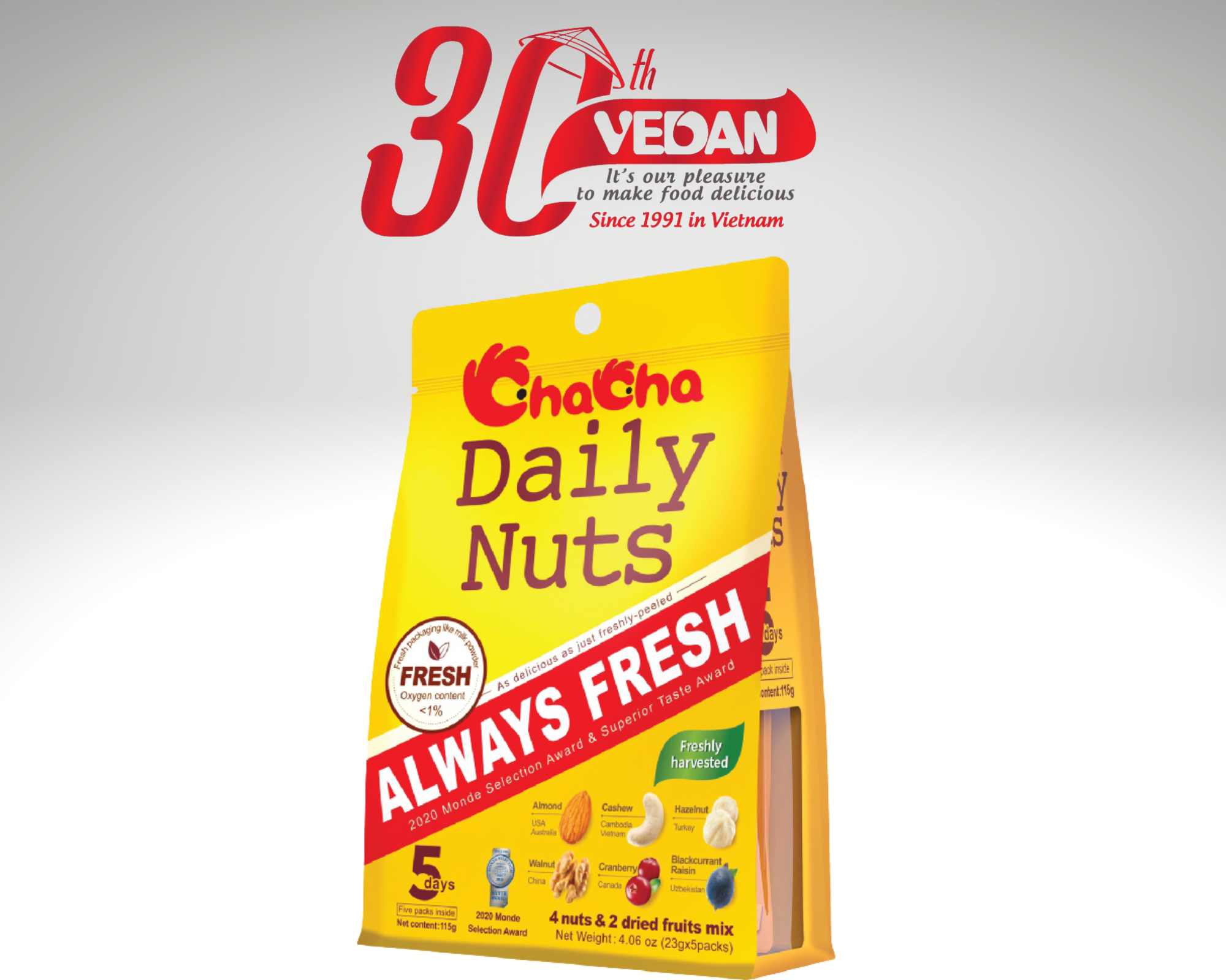 Hạt Trái Cây CHACHA DAILY NUST 115g