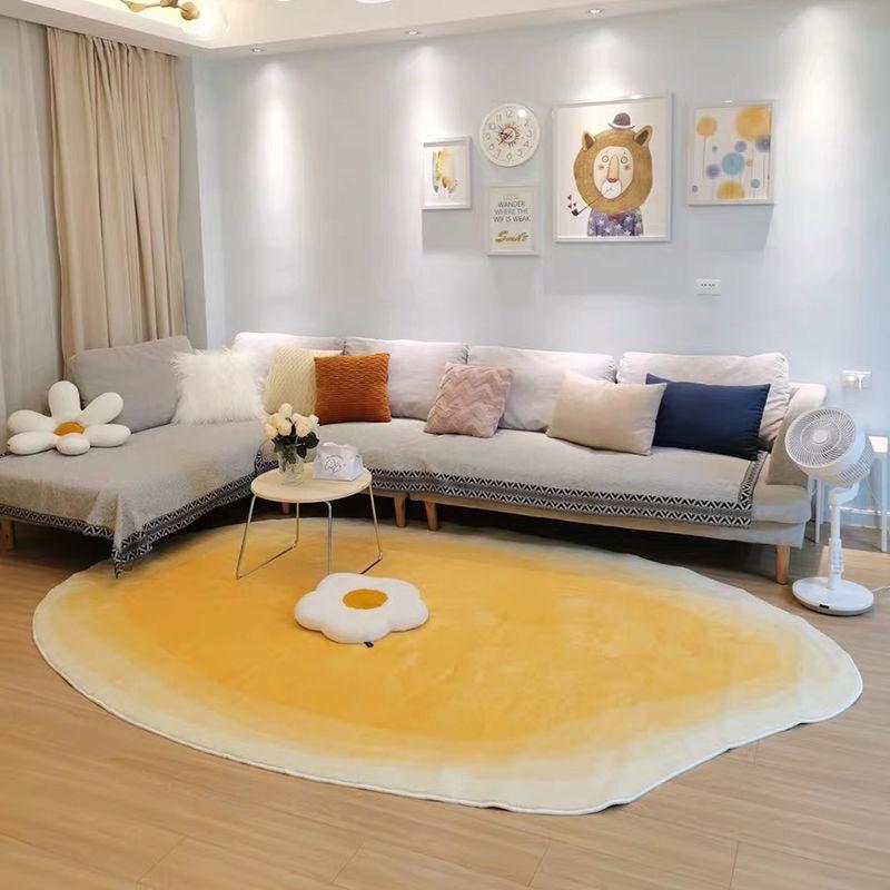 Thảm trải sàn dày dặn họa tiết cà phê đơn giản sáng tạo phong cách Bắc Âu