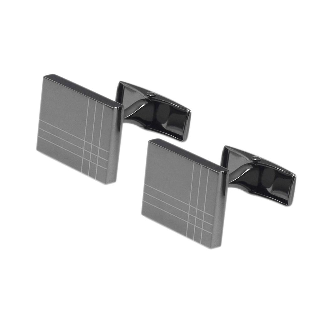 French Cufflinks Rectangle Brass Cuff Links For Business Wedding