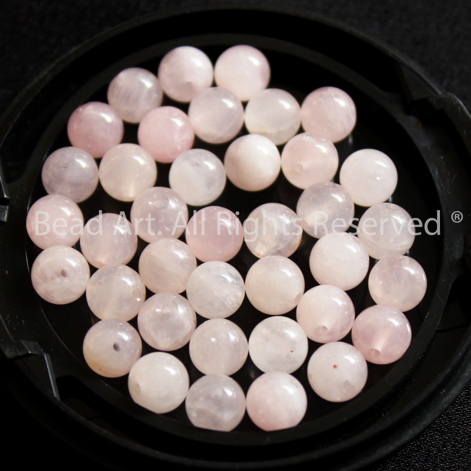 6MM Đá Thạch Anh Hồng, Rose Quartz Tự Nhiên Loại AB, Đá Phối Vòng Tay Phong Thuỷ, Chuỗi Hạt, Trang Sức, Mệnh Hoả, Mệnh Thổ - Bead Art