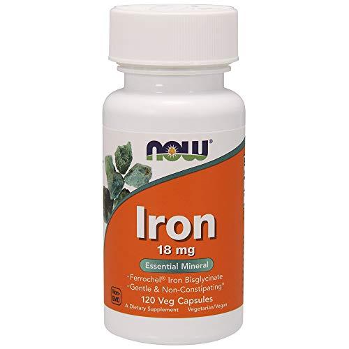 Viên Uống Bổ Sung Sắt Now Iron 18mg Không Làm Táo Bón
