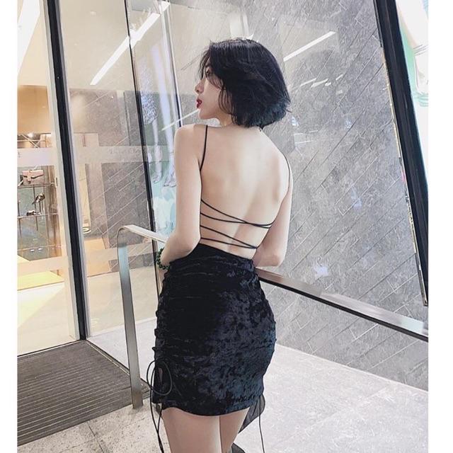Mã 15 ĐEN đan dây sau- Ảnh thật